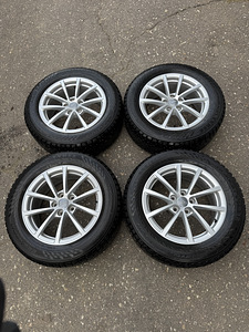 17" оригинальные диски Audi 5x112 + шипованные шины 225/60/17 (5 фото из 10)