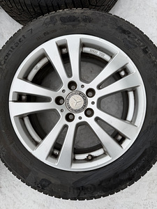 16" диски Mercedes-Benz 5x112 + шины 225/55/16 (1 фото из 8)