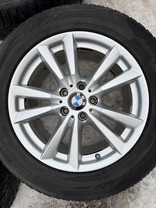 18" оригинальные диски BMW стиль 446 5x120 + 255/55/18 шипованные (2 фото из 7)