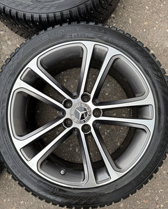 18" оригинальные диски Mercedes-Benz 5x112 + шипованные шины 225/45 (3 фото из 8)