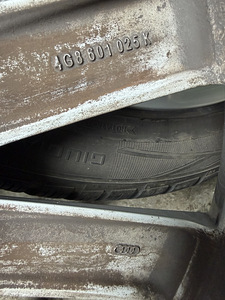 19" оригинальные диски Audi 5x112 + 235/45/19 m+s 6-7мм (8 фото из 9)