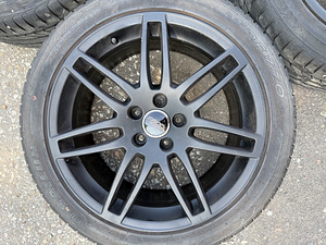 18" оригинальные диски Audi 5x112 + летние шины 235/45/18 (6 мм) (5 фото из 10)