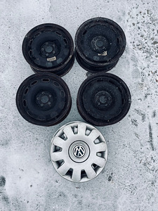 Plekkvelg VW/AUDI 6Jx15H2 ET38 5X100 4tk + ilukilp 4tk (1 foto / 4)