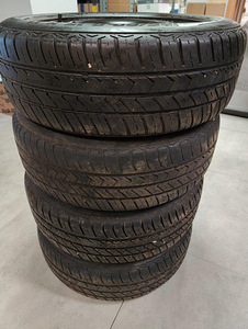 Plekkveljed R15, 5x100, 57,1mm koos rehvidega 4tk (2 foto / 6)