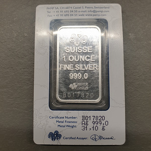 PAMP 1oz 31g hõbeplaat hõbekang 999 (2 foto / 2)