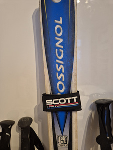 Rossignol mäesuusad 160cm + suusakepid 120 ja 125cm (5 foto / 5)