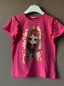 (122-128 cm, 7-8 av) Roosa t-särk (3 foto / 8)