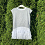 Белое платье + серая футболка (122-132 cm) (фото #1)