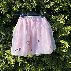 Детская розовая юбка (128 см)