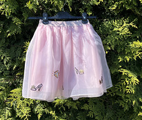 Детская розовая юбка (128 см)