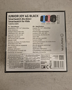 Manta Junior Joy 4G children's smartwatch black (2 foto / 2)