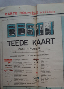 EESTI TEEDE KAART 1934 (5 foto / 10)