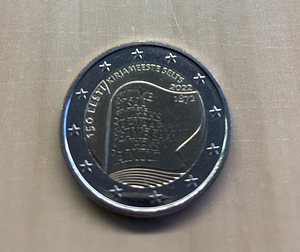 2 eurot Eesti 2022 - Eesti Kirjanduse Seltsi 150. aastapäev (1 foto / 2)