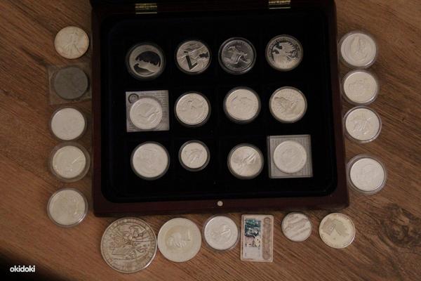 999 серебряные монеты, медали и слитки 1026g (фото #3)