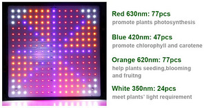 Üliõhuke taimede LED-lamp, fütolamp (4 värvi) (4 foto / 6)