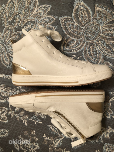 Кожаные ботинки Gabor на молнии, размер 38. (фото #1)