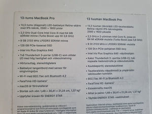 Apple MacBook Pro 13' 2017 (4 фото из 8)