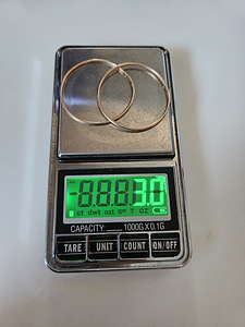 Золотые серьги 585, вес 3.0g (3 фото из 3)
