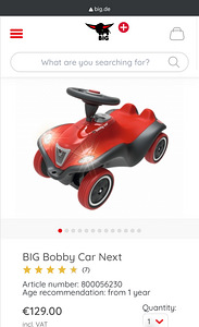 BIG Bobby Car NEXT with Rescue Sound Wheel Sõidetav auto (6 foto / 7)