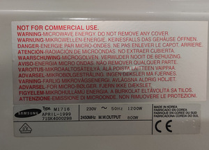 Mikrolaineahi Samsung M1716 (3 foto / 3)