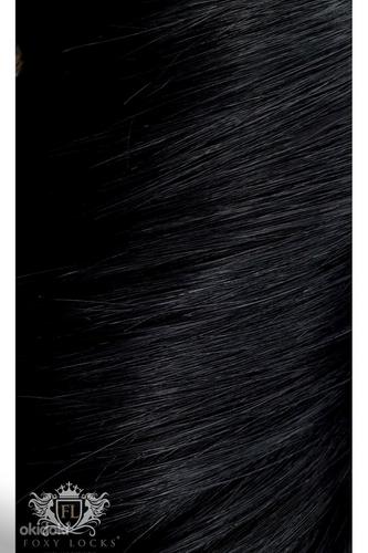Накладные волосы / Клипса в хвосте / Luxury/ Jet Black (фото #3)