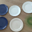 Тарелки 6 шт керамические + стекло (тарелка) (фото #1)