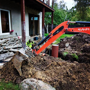 Vesi, kanalisatsioon, drenaaž. Reoveemahutite paigaldus (10 foto / 10)