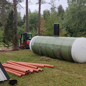 Reoveemahutite paigaldus. Vesi ja kanalisatsioon (5 foto / 10)
