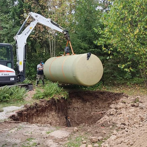 Vesi, kanalisatsioon, drenaaž. Reoveemahutite paigaldus (3 foto / 9)