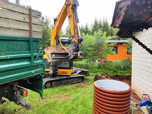 Vesi ja kanalisatsioon. Reoveemahutite paigaldus. (4 foto / 10)