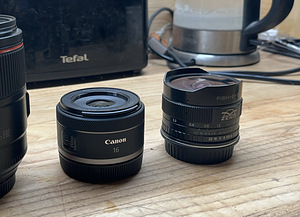 Zenitar 16mm fisheye f2.8 EF mount ja Canon 16mm RF