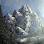 Külmunud mäed, frozen mountains 40x40cm õli lõuend (foto #3)
