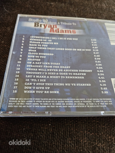 Компакт-диск Брайана Адамса "A Tribute" (фото #2)