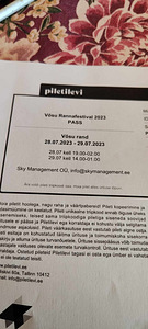 Müüa Võsu Rannafestivali 2 päeva pass (1 foto / 1)