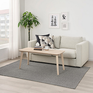 Vaip Tiphede IKEA 155x220cm, madal, must/naturaalne vävitoon (2 foto / 2)