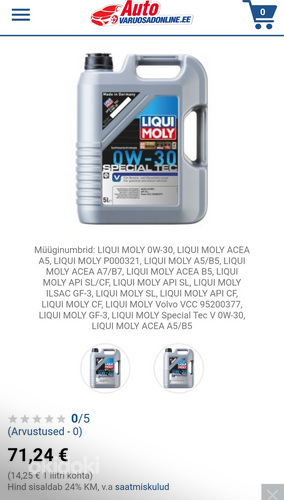 Mootoriõli 0w-30