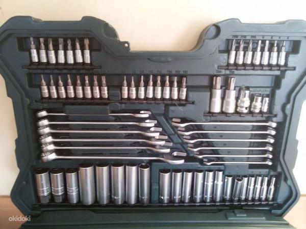 Комплект инструментов 215 деталей, чемодан (фото #1)