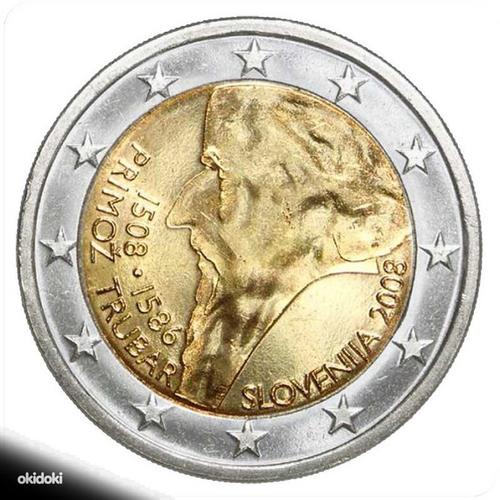 2 евро Словения 2008 UNC (фото #1)