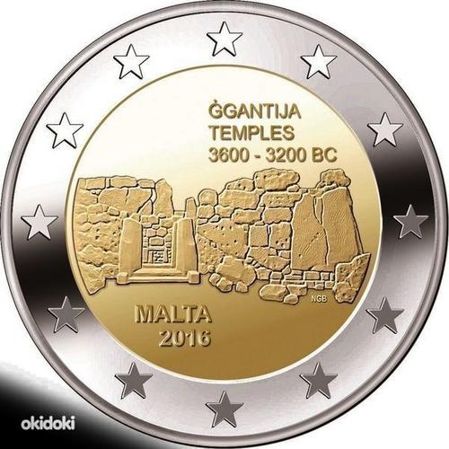 2 евро Мальта 2016 UNC (фото #1)