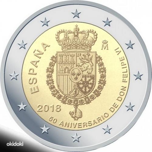 2 евро Испания 2018 UNC (фото #1)