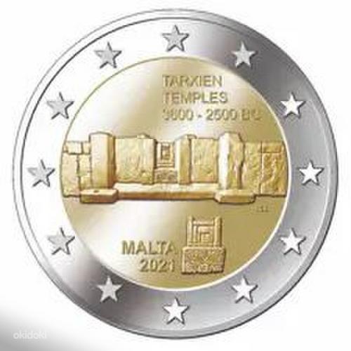 2 евро Мальта 2021 UNC (фото #1)