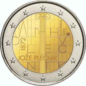 2 евро Словения 2022 UNC (1 фото из 2)