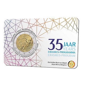 2 евро Бельгия 2022 ERASMUS (1 фото из 2)