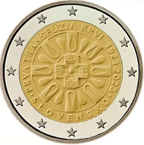 2 евро Словакия 2023 UNC (1 фото из 1)