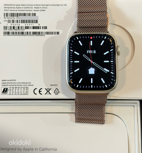 Apple Watch Series 9 45 мм LTE Starlight Sport Loop, как нов (фото #4)