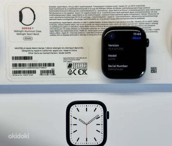Apple Watch 7 45mm LTE Midnight 100% aku (foto #4)