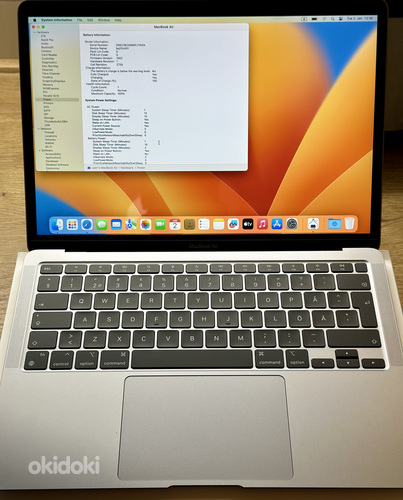 Apple MacBook Air 13" M1 8/256GB новый. Количество цикло (фото #2)