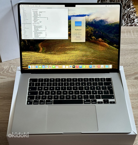 Apple Macbook Air 15 M2 8/256GB SWE nagu uus, garantii! (foto #5)