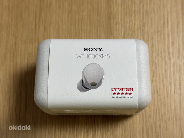 Шумоподавляющие наушники Sony WF-1000XM5 серебристые. Новинк