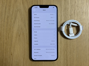Apple iPhone 13 Pro Max Sierra Blue 128GB uueväärne! Aku 91% (8 foto / 9)